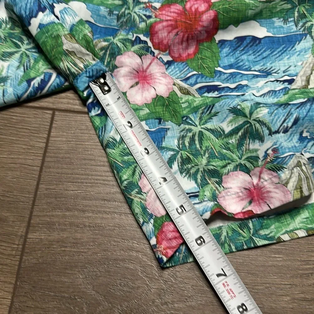 Franks 6” Volcano Oahu‎ Floral Print Lined Swim Shorts Size XL